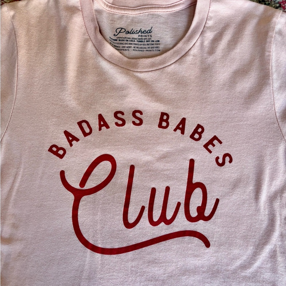 Badass Babes Club Pink Graphic Tee - Picture 2 of 5